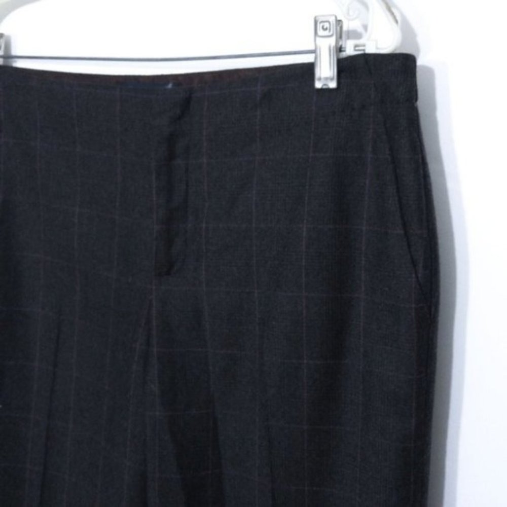 New Banana Republic Wool Dress Pants Sz 8 Plaid
